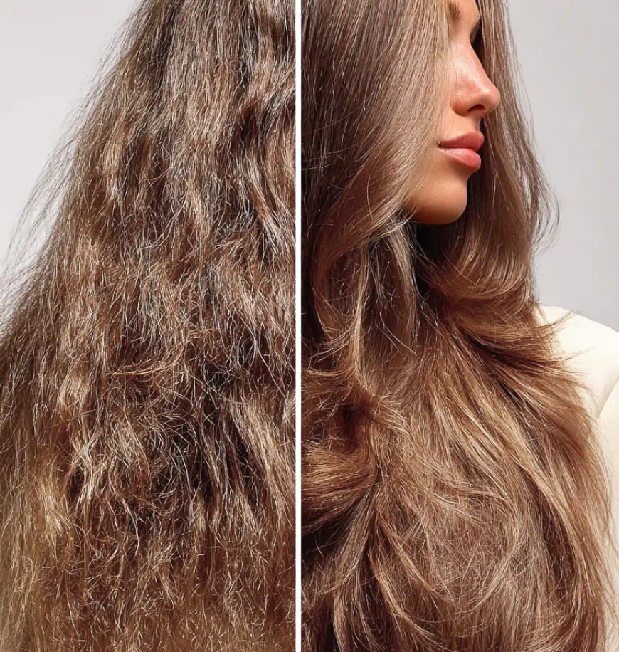 hair before and after