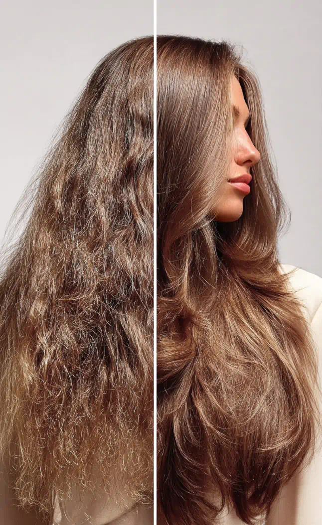 hair before and after