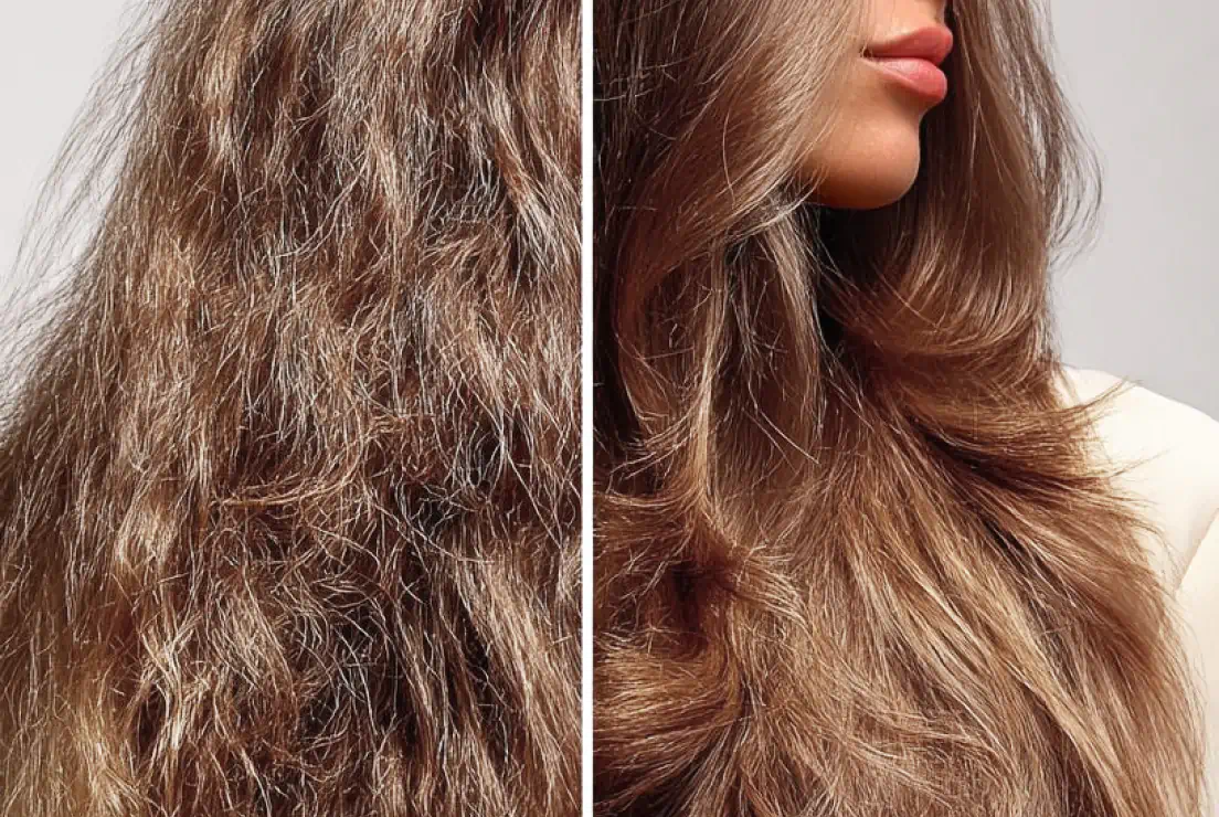 hair before and after