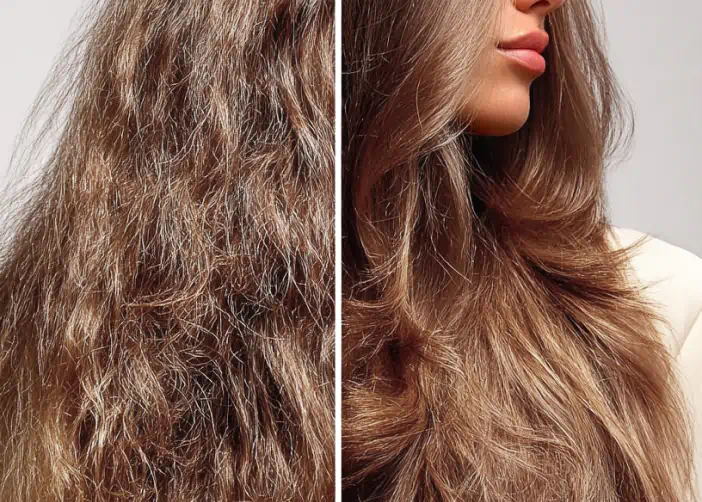hair before and after